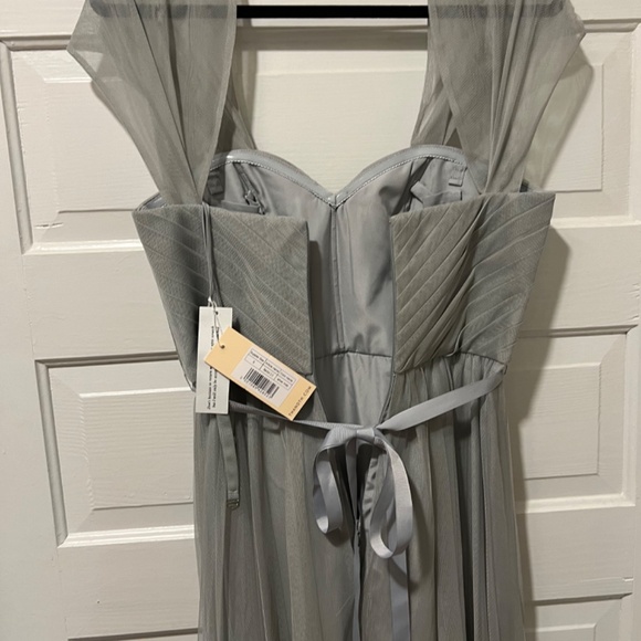 NWT TH&TH Bardot Gown (Grey, S) - Picture 8 of 15